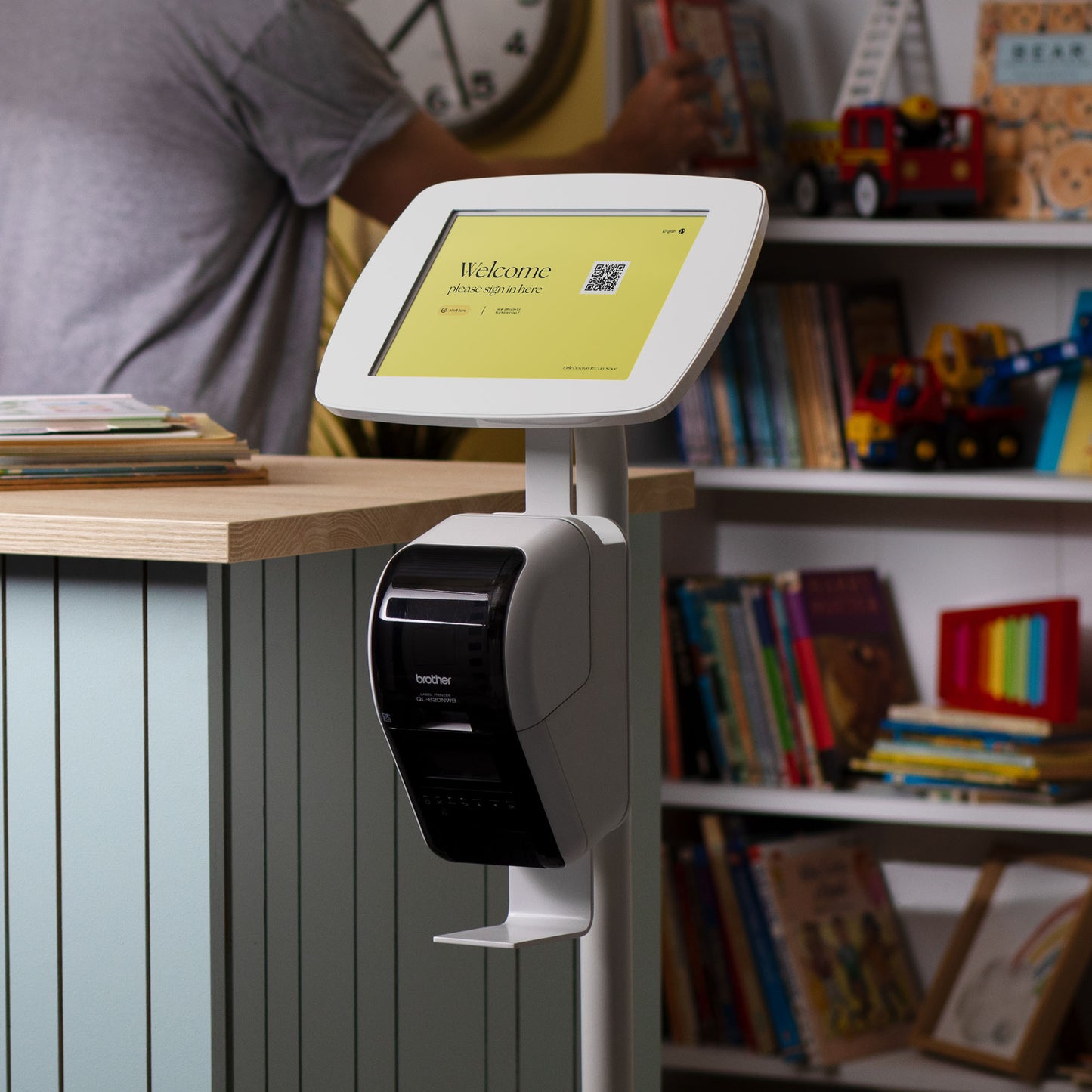 Original Floorstanding + Brother ® Printer Mount + Tilt Adaptor