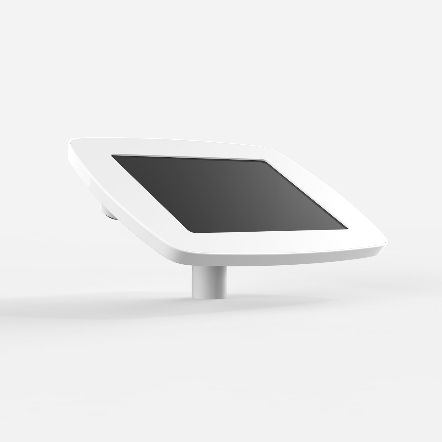 Bouncepad Desk - A secure tablet & iPad desk mount in white.