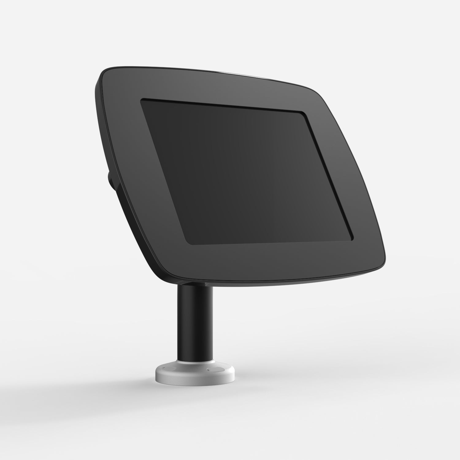 Bouncepad Swivel 60 - A secure tablet & iPad desk mount in black.