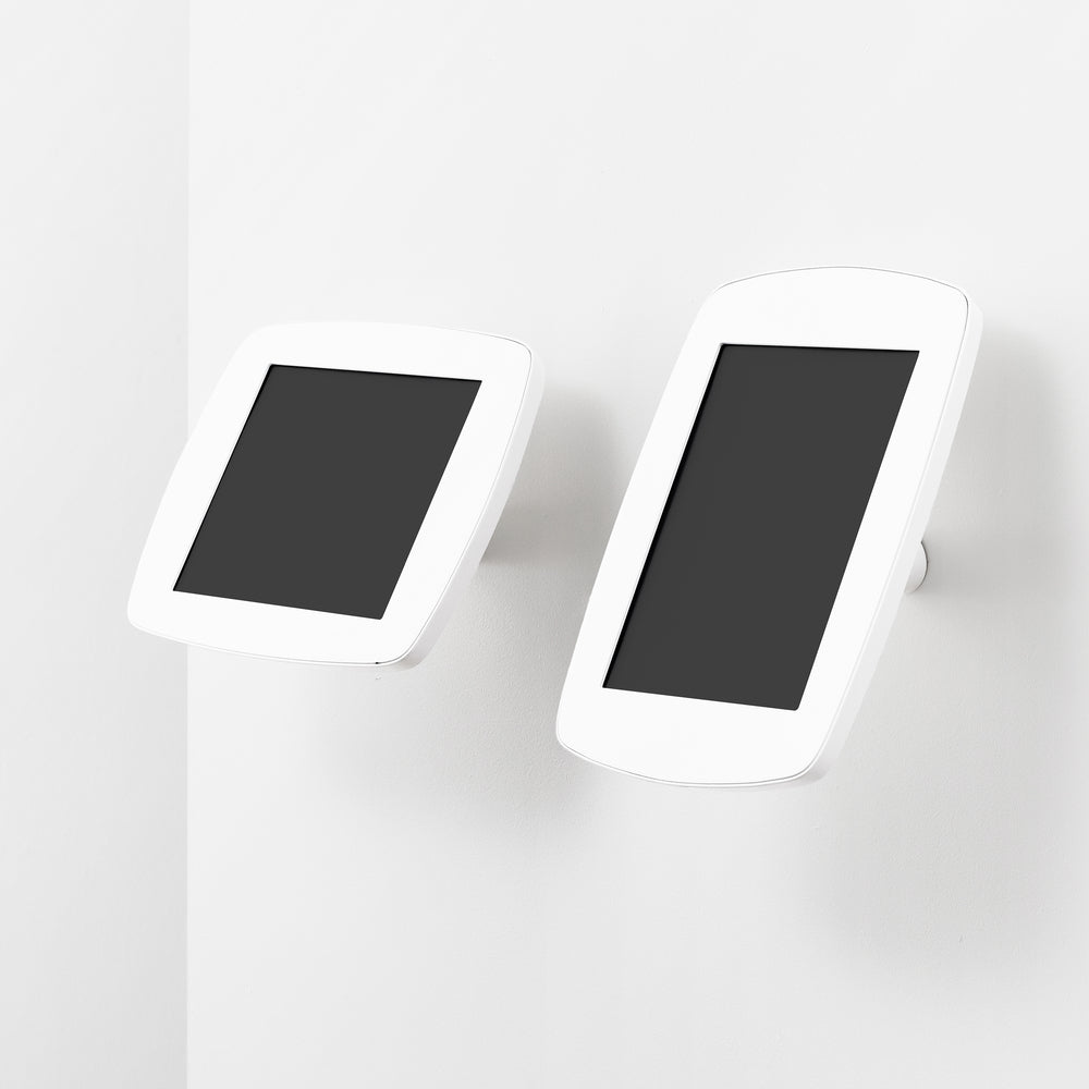 Bouncepad Wallount - A secure tablet & iPad wall mount in white.