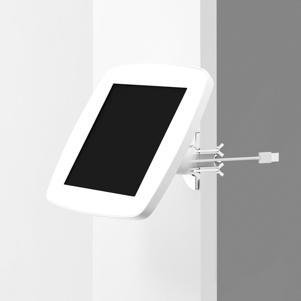 Bouncepad Wallount - A secure tablet & iPad wall mount in white.