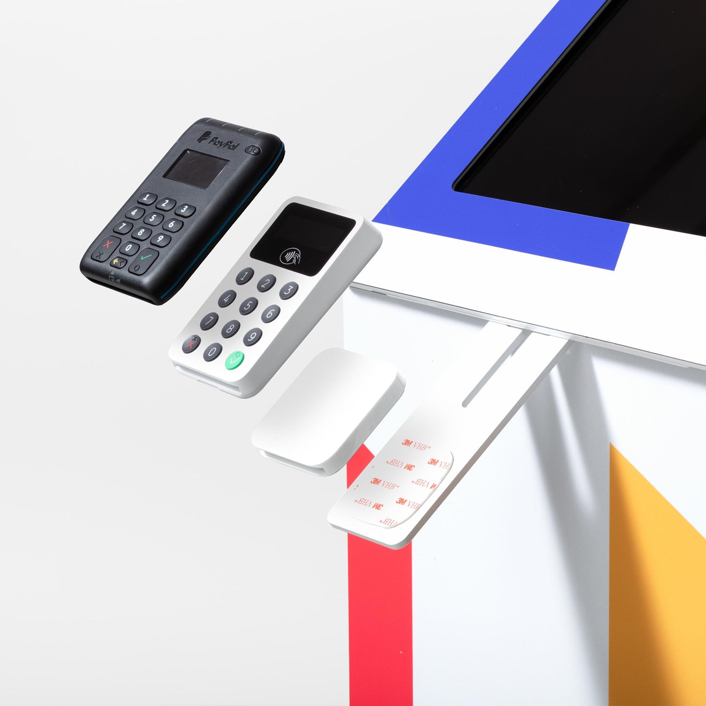 Wing + Card Reader Mount + Magnetic Branding Panel